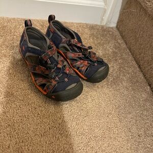 Keen Kids Navy and Orange Sandals